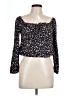 Ambiance Black Long Sleeve Blouse Size L - photo 1