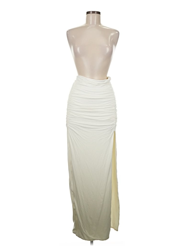 Pre-owned Klassy Network Cocktail Dress In Ivory