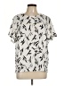 A New Day 100% Polyester Ivory Short Sleeve Blouse Size L - photo 1