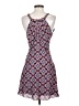 Express 100% Polyester Argyle Blue Casual Dress Size 4 - photo 2