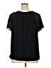French Laundry Black Short Sleeve Blouse Size XL - photo 2