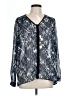 CAbi Blue Long Sleeve Blouse Size L - photo 1