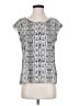 Express 100% Polyester Silver Short Sleeve Blouse Size XS - photo 1