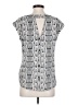 Express 100% Polyester Silver Short Sleeve Blouse Size XS - photo 2