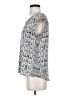 Express 100% Polyester Silver Short Sleeve Blouse Size XS - photo 5