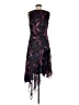 DKNY 100% Polyester Print Purple Cocktail Dress Size 6 - photo 2