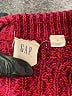 Gap 100% Cotton Burgundy Pullover Sweater Size L - photo 7
