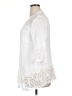 Studio Works 100% Rayon White Cardigan Size 1X - photo 5