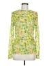 Topshop 100% Polyester Yellow Long Sleeve Blouse Size M - photo 1