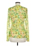 Topshop 100% Polyester Yellow Long Sleeve Blouse Size M - photo 2