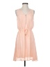 Maurices 100% Polyester Solid Pink Casual Dress Size S - photo 1