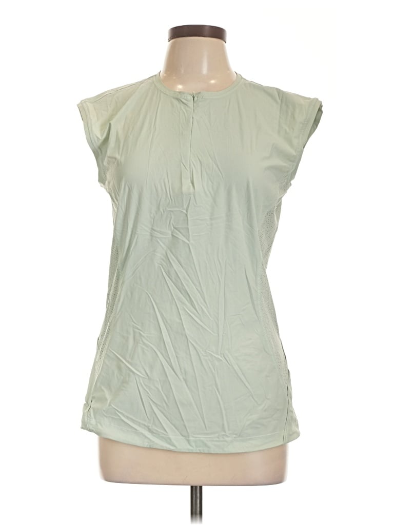 Pre-owned Athleta Sleeveless T-shirt In Green
