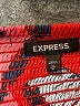 Express 100% Rayon Print Red Cocktail Dress Size M - photo 7