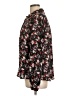 Elle 100% Polyester Floral Black Long Sleeve Blouse Size L - photo 5