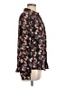 Elle 100% Polyester Floral Black Long Sleeve Blouse Size L - photo 4