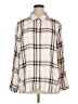 Alexander Jordan 100% Rayon Plaid Ivory Long Sleeve Blouse Size 1X - photo 1