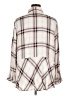 Alexander Jordan 100% Rayon Plaid Ivory Long Sleeve Blouse Size 1X - photo 2