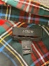 J.Crew 100% Cotton Plaid Green Long Sleeve Button-Down Shirt Size 6 - photo 7