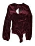 Lulus Burgundy Long Sleeve Blouse Size S - photo 2