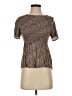 Urban Romantics 100% Rayon Brown Short Sleeve Blouse Size S - photo 1