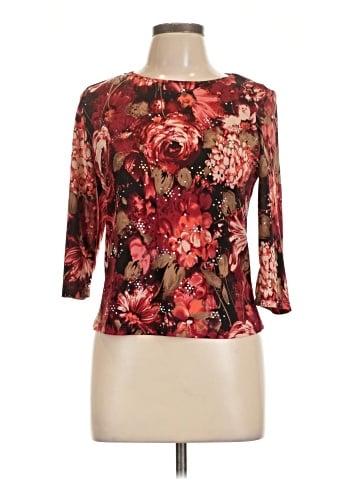 Brittany Black 3/4 Sleeve T-Shirt (view 1)