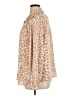 NYDJ Animal Print Tan Long Sleeve Blouse Size XL - photo 5