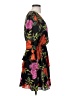 Express 100% Polyester Floral Black Cocktail Dress Size S - photo 4