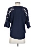 Pretty Good 100% Polyester Blue 3/4 Sleeve Blouse Size S - photo 2