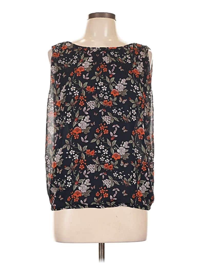 Pre-owned Max Studio Sleeveless Blouse In Black