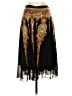 Assorted Brands 100% Rayon Paisley Black Formal Skirt Size S - photo 1