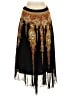 Assorted Brands 100% Rayon Paisley Black Formal Skirt Size S - photo 2