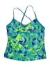 Speedo Camo Green Swimsuit Top Size 16 - photo 1