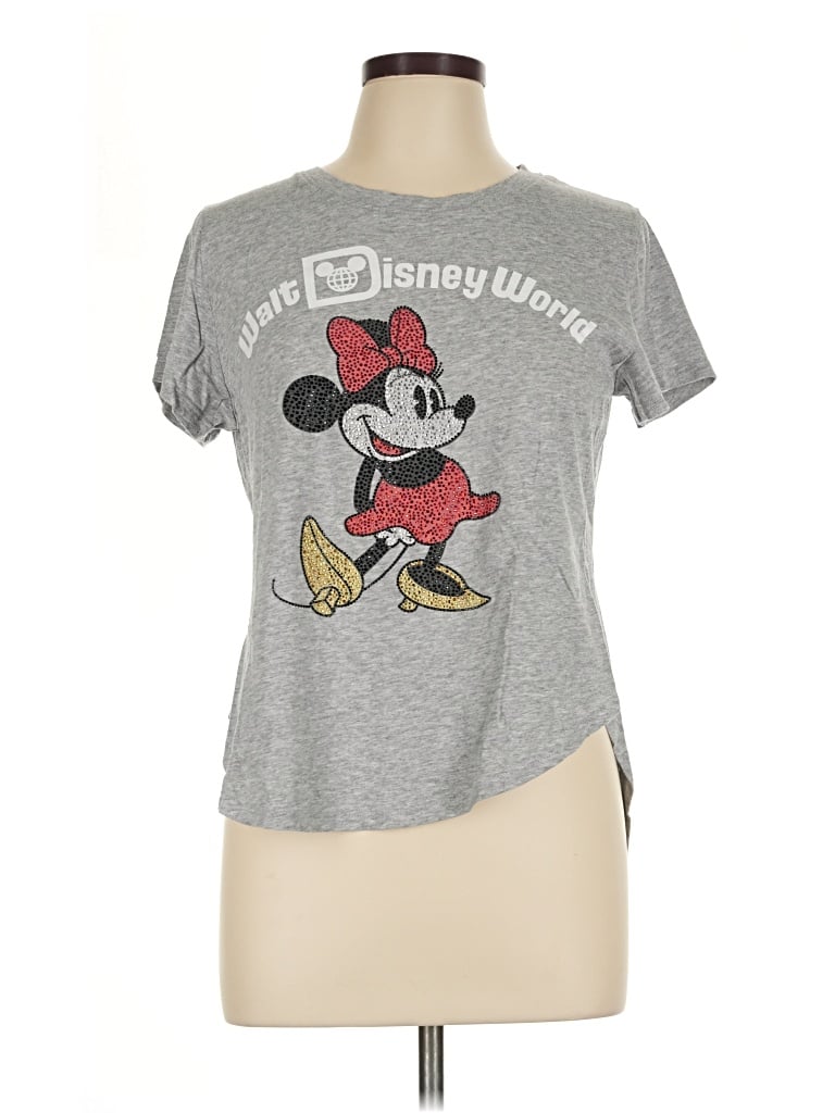 Pre-owned Disney Short Sleeve T-shirt In Gray