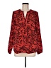 MICHAEL Michael Kors Red Long Sleeve Blouse Size M - photo 1
