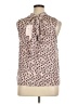 Avec Les Filles 100% Polyester Tan Sleeveless Blouse Size XL - photo 2