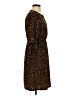 Old Navy 100% Polyester Animal Print Brown Casual Dress Size S - photo 4