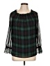 Talbots Green 3/4 Sleeve Blouse Size L - photo 1