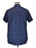 Eddie Bauer Paisley Blue Short Sleeve Blouse Size XL - photo 2