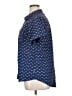 Eddie Bauer Paisley Blue Short Sleeve Blouse Size XL - photo 5