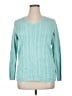 Talbots Outlet 100% Cotton Teal Pullover Sweater Size 1X - photo 1