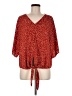 VIISHOW Red 3/4 Sleeve Blouse Size M - photo 1