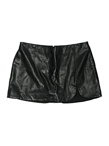 Amanda Uprichard Faux Leather Skirt (view 1)