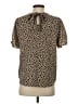 Papermoon 100% Polyester Animal Print Brown Short Sleeve Top Size S - photo 2