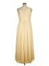 DB Studio 100% Polyester Yellow Cocktail Dress Size 16 - photo 2