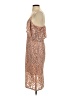 N/Nicholas 100% Polyester Tan Cocktail Dress Size 4 - photo 5