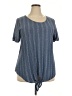 W5 Blue Short Sleeve Top Size 2X - photo 1