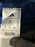 Adidas 100% Polyester Blue Track Pants Size 3T - photo 3