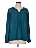Daniel Rainn Teal Long Sleeve Blouse Size L - photo 1