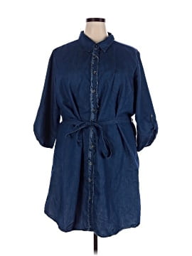 Mlle Gabrielle 3/4 Sleeve Button Down Shirt