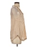 Dylan 100% Linen Tan Sleeveless Blouse Size XS - photo 4